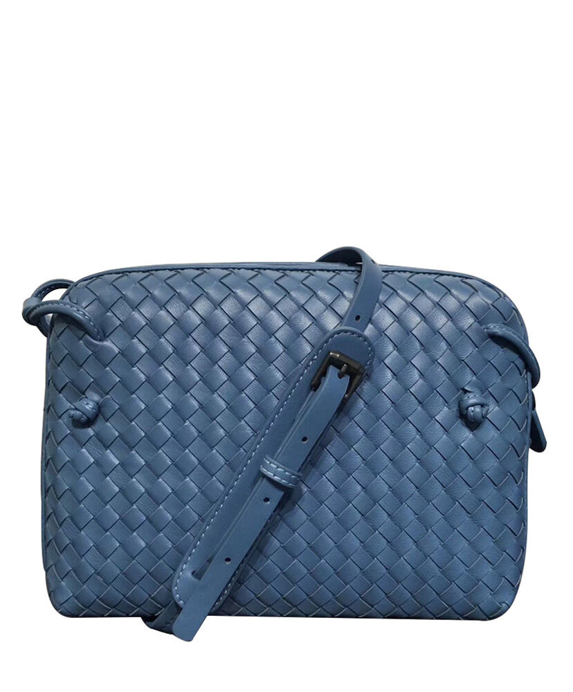 Bottega Veneta Shoulder Bag Lambskin Blue